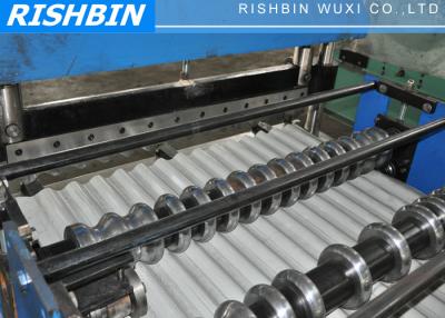 China Corrugated Roof Steel Sheet Cold Roll Forming Machine with PLC Hydraulic Cutting for sale