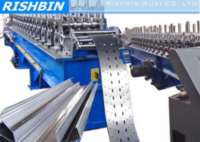 China Galvanized Steel Rack / Cable Tray Roll Forming Equipment with Servo Feeding System for sale