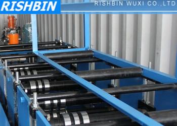 China Chain Drive Transmission Type Rack Shelf Frame Roll Forming Machine with Servo Feeding System for sale