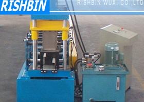 China 9 m / min Roller Shutter Door Frame Roll Forming Machinery with Color Touch Screen for sale