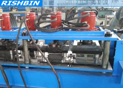 China Automatically 18 Rollers Door Frame Roll Forming Machine with Hydraulic Mold Cutting for sale