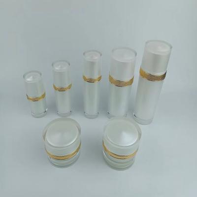 China Square Classic Square Cosmetic Plastic Acrylic Bottle For Skin Care Packaging for sale