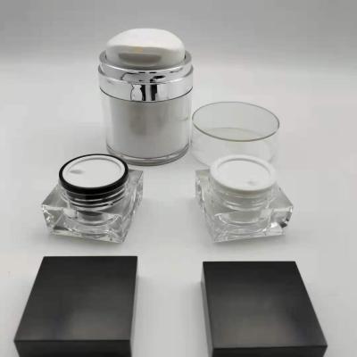 China Non empty plastic cosmetic cream jars 5g 10g 15g 30g 50g normal acrylic jar spill from factory for sale