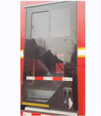 China Fire Fighting Steel Truck Independent Passenger Cabin Glass Door for sale