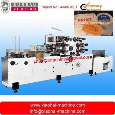 China Automatic offset printing machine for plastic lid/cover/tray/plate for sale