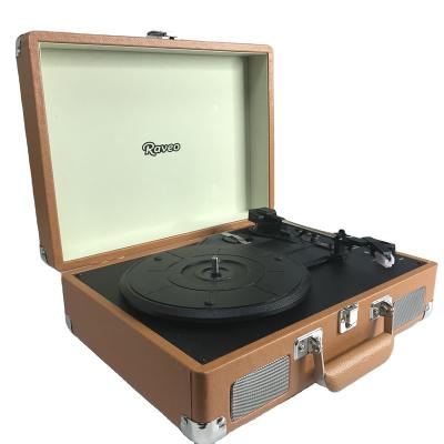 China WIRELESS USB VINYL PLAYER Easy Carry To Handle Portable Briefcase Vinyl Player Multiple Wireless USB Retro Phonograph for sale