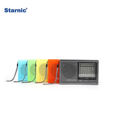 China AM/FM/SW1-10 12BAND RADIO promotional gift mini multiband radio with metal antenna AM fm switch radio for sale