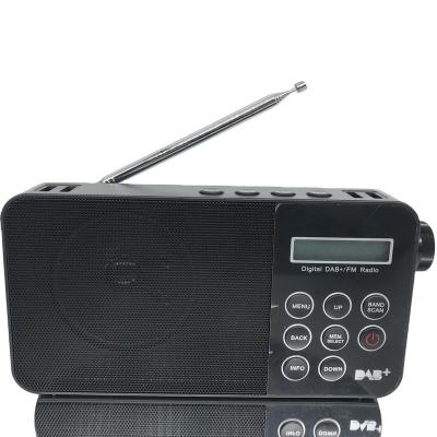 China DAB+FM 2 BANDS Radio Hot Selling With Auto Power/DC 4.5V Alarm Clock Scan Radio AC With Belt DAB+FM Digital Radio for sale