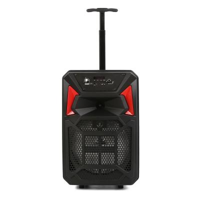 China 8 Inch Wireless Speakers FM/USB/TF/AUX/RGB Lights Full Frequency Wireless DJ Party Speaker for sale