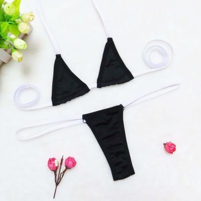 China Tie Sexy Mini Women's Underwear Women's Sexy Bikini Swimsuit Swimsuit Bra Underwear Set Bra T Pantsuit for sale