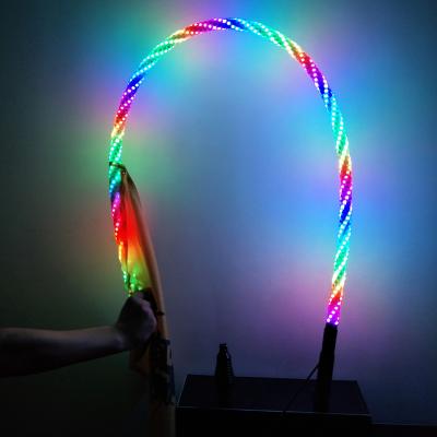 China Offroad Led Black Pole LED Whip Dancing Color Remote Controlled Light Bar 3ft 4ft LED Whip Light for sale