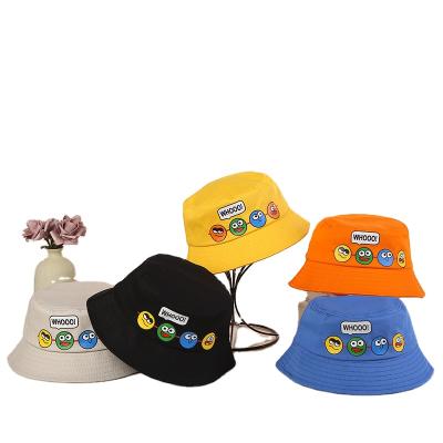 China Children Kids Sun Hat Bucket Hats Children Kid Embroidery Soft Children's Face Cartoon Hats for sale