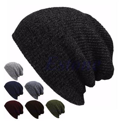 China 2021 COMMON fashion custom logo mens winter caps black beannie knit hats with pom pom winter hats for men for sale