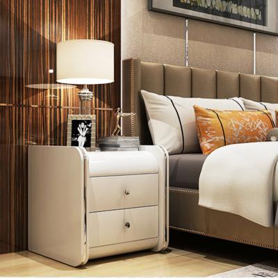 China Convertible Side Table Wood Modern Home Bedroom Hotel Drawer Cabinet Nightstand for sale