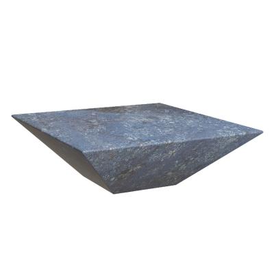 China Customizable creative new product multicolor geometric modern luxury black coffee table with natural marble for sale