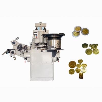 China Multifunctional Automatic Food Aluminum Foil Coin Chocolate Wrapping Chocolate Packing Machine for sale