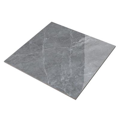 China Glazed Metallic Tiles Goodone Chinese Foshan Premium Bathroom 60X60 Glazed Gray Marble Effect Porcelain Tiles Polished for sale