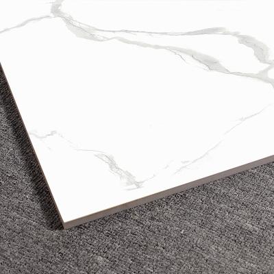 China Endurance Goodone Calacatta Marble Porcelain 60X60 Glazed Polished Floor Tiles Black White for sale