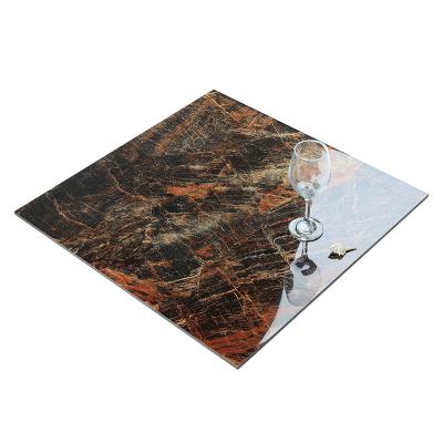 China Interior Tiles Goodone Porcelain 24X24 Marbles Household High Gloss Modern Orange Color Glazed Floor Tile for sale