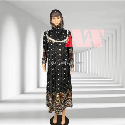 China Islamic Dress 2021 Factory Casual Women Dress Long Sleeve Islamic Dress For Ladies for sale