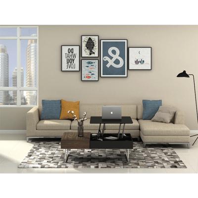 China Unique Designs Wholesale Unique Designs Living Room Furniture Multifunctional Coffee Table With Lift Top for sale