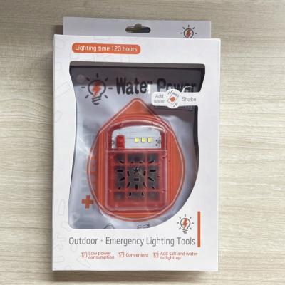 China Degradable/Explosion-Proof/Polluted Led Self-Powered Emergency Salt Water-Enabled Emergency Light Power Generation Without Charging for sale