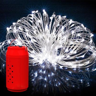 China Degradable / Explosion-proof / Pollution-free Solar Led Fairy Light Christmas Holiday Outdoor Party Lighting Saltwater String Light 8 Modes Copper Wire 10m 100 for sale