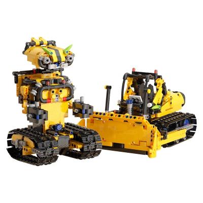 China Battery Operated Toy RC Car Robot Toys Vehicle 730 PCS Building Block Educational KIT STEM Battery Operated Programmable Toys For Children for sale