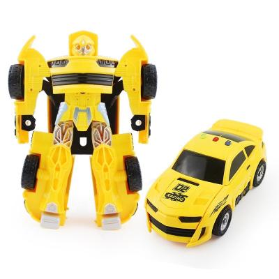 China Toy Good Quality Popular Car diecast Toy Deformation Light and healthy robot Toy Car Transformation for sale