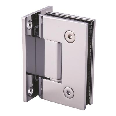 China 2021 Traditional New Product Quality 90 Degree Glass To Wall Matte Black Shower Door Hinge For Bathroom for sale