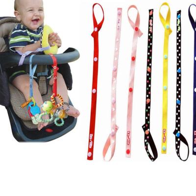 China Polyester Baby Toys Fixed String Stroller Strap Grab Belt Nipple Clip Fixed Portable With Baby Toys Baby Anti-lost Products for sale