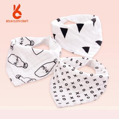 China Extra Absorbent Baby Bandana Drool Bibs Good Quality 100 Cotton Gauze Baby Saliva Viable Towel for sale