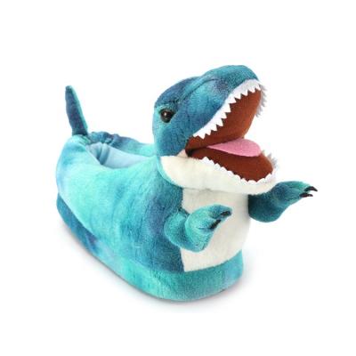 China Promotional Dinosaur Slippers With Cheapest Price High Quality Plush Dinosaur Toys Plush Slippers for sale