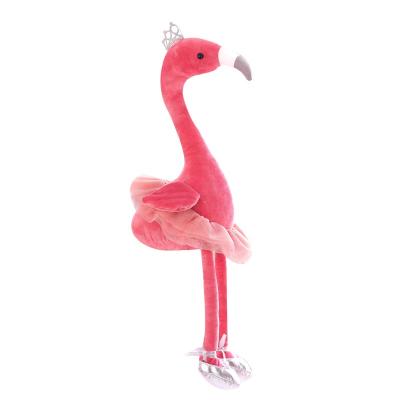 China Hot sale amason plush ballet flamingo plush doll plush flamingo and swan plush flamingo plush animal toy for sale