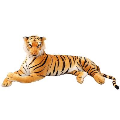 China Magical High Quality Soft Giant Realistic Stuffed Toys Yellow Tiger Stuffed Tiger Doll for sale