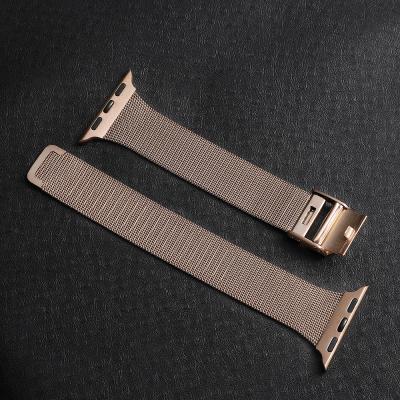 China For Apple Watch Rose Gold Mesh Band High Quality For Apple Watch Size 38mm 40mm for sale