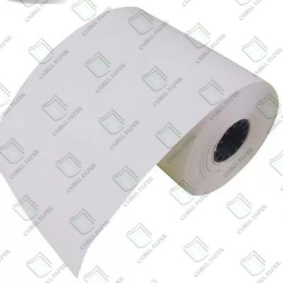 China Papel de fábrica de China Impresión blanca de papel térmico de 58 gramos de papel térmico Jumbo Roll en venta