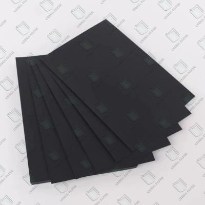 China Hard Stiffness and Smooth Recycled/virgin Paper Black Bristol Board Black Cardboard for sale