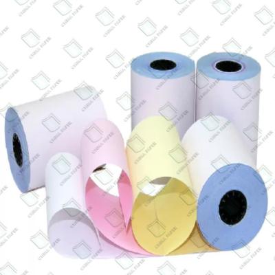 China Papel de impresión NCR sin carbono revestido Papel de celulosa virgen 45 gm-80 gm Sustancia en venta