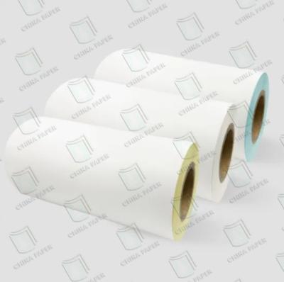 Cina Prezzo di fabbrica Carta termica con etichette bianche di vetro Materiale Jumbo Roll in vendita