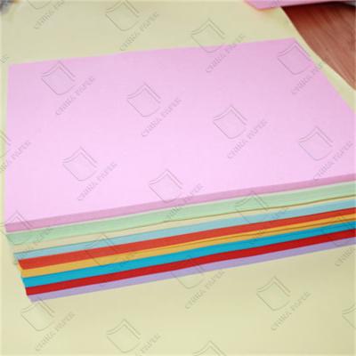 China Customized Color Paper Board Smooth A4 Coloured Board Packaging And Printing for sale