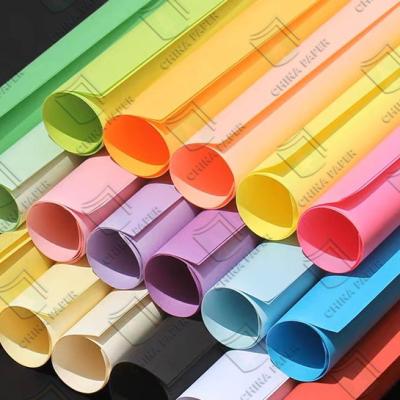 China Factory Hot Sale Color Copy Paper Printing Color Offset Paper Color Board for sale