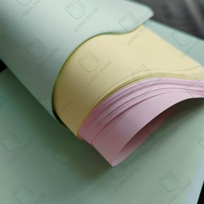 China Grün, rosa, gelb, blau, weiße Farbe NCR-Papier Holzzzellstoffpapier SCCB-Papier zu verkaufen