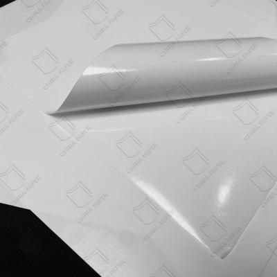 China Selbstklebendes Papier aus der Fabrik mit Glasliner für Etikettierung und Verpackung zu verkaufen