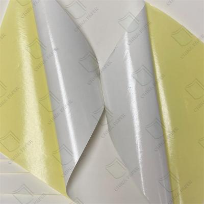 China Yellow / White Release Paper Self Adhesive Sticker Paper For Packing List And More zu verkaufen