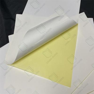 China High Glossy / Semi Glossy / Offset Paper Self Adhesive Sticker Paper For Professional Labeling Results zu verkaufen