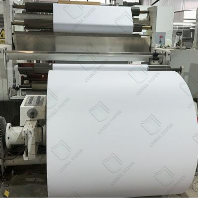 China Papel adesivo semi-brilhante de alta qualidade para rótulos de escritório à venda