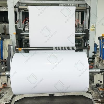 China Papel autoadhesivo de pulpa de madera virgen 100% Papel de adhesivo autoadhesivo en venta