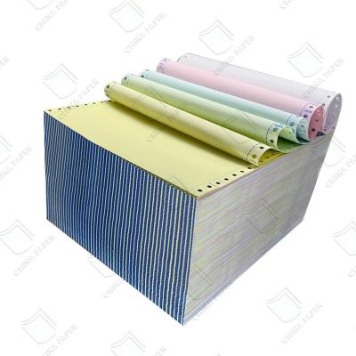 Chine 100% papier vierge sans carbone NCR papier 55gm image bleue en différentes couleurs petits rouleaux pour la lettre de transport ou la livraison à vendre