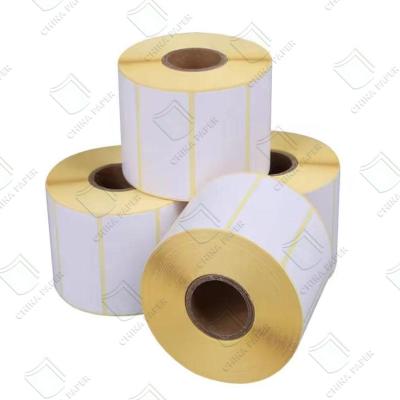 Китай Thermal paper with white or Yellow Glassine paper for laber sticker paper продается